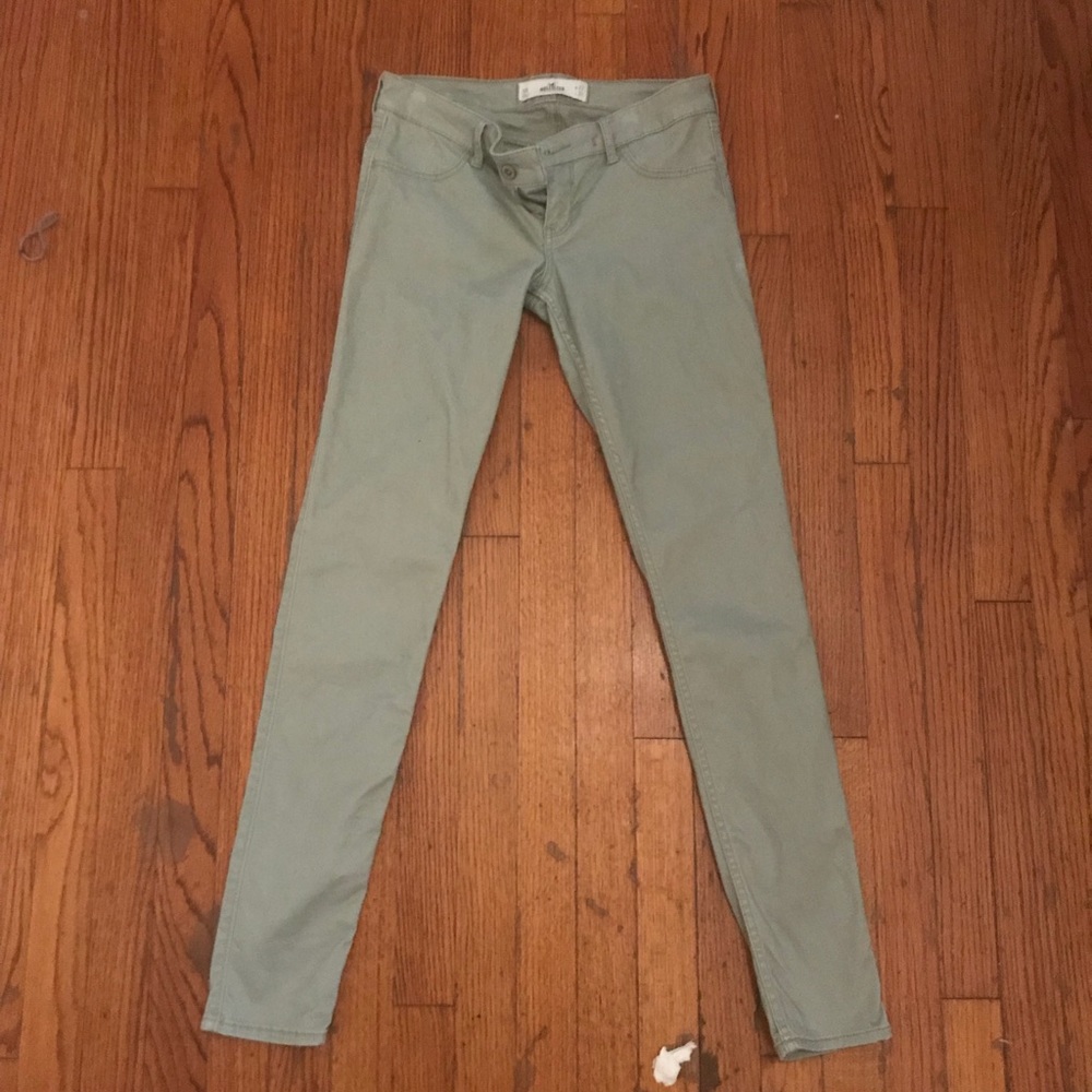 Hollister skinny jeans olive regular length